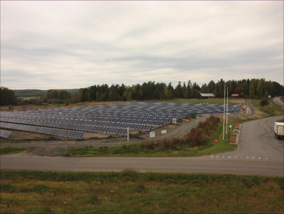 Solpark i Arvika 65% klar